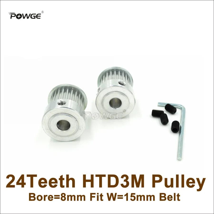 POWGE-24  3M Ÿ̹ Ǯ  = 8mm,   = 15mm HTD3M Ʈ 24 T 24  3M Ǯ CNC  